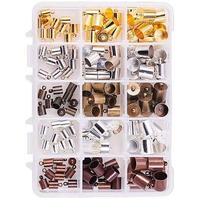 Brass Cord Ends KK-PH0035-25-1