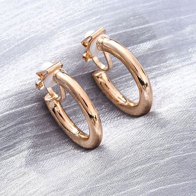 Alloy Silicone Clip-on Earrings EJEW-Z120-01G-02-1