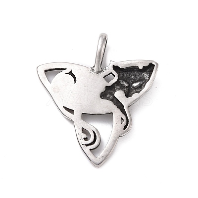 Hand Polished 304 Stainless Steel Pendants STAS-J039-03AS-1