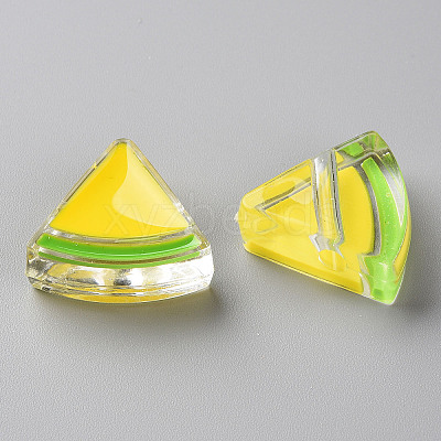 Transparent Enamel Acrylic Beads LS-TACR-S155-001H-1