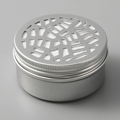 Aluminium Shallow Round Candle Tins AJEW-WH0312-59C-1