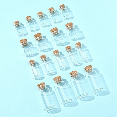 24Pcs 4 Styles Glass Bottle CON-FS0001-17-1
