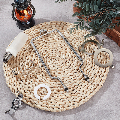 2 Sets 2 Style Iron Lamp Shade Harp Holder Bracket Accessories FIND-OC0002-26-1