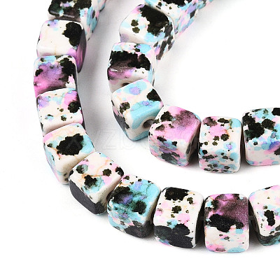 Spray Painted Synthetic Turquoise Beads Strands TURQ-T004-13B-1