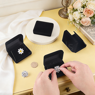 Flocking Jewelry Boxes for Badge CON-WH0112-067B-1