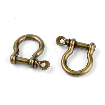 Alloy D-Ring Anchor Shackle Clasps PALLOY-WH0086-16A-01-1