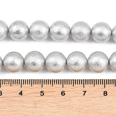 Wrinkle Textured Shell Pearl Beads Strands BSHE-E016-10mm-08-1