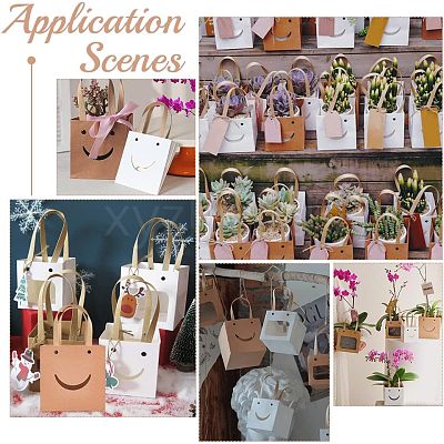 Funny Craft Paper Handbags CARB-WH0018-02A-1