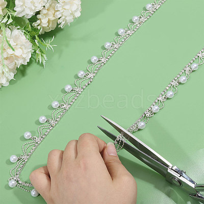 Glass Rhinestone Cup Chains CH-WH0014-01S-1