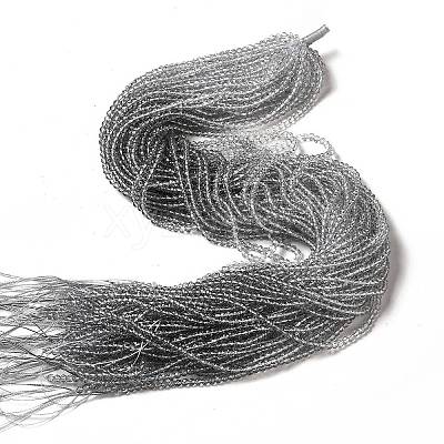 Transparent Gradient Color Glass Beads Strands GLAA-H021-01B-28-1