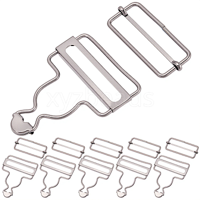 6Bags Adjustable Alloy Buckle FIND-CP0003-92A-1