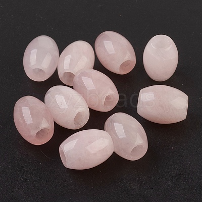 Natural Rose Quartz European Beads G-F580-A06-1