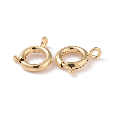 Eco-friendly Brass Spring Ring Clasps KK-D082-01B-G-1