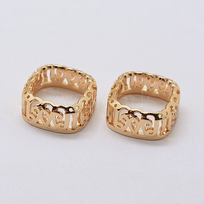 Brass Sew on Prong Settings KK-E753-02LG-14x14-1