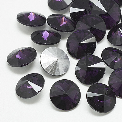 Pointed Back Glass Rhinestone Cabochons RGLA-T086-16mm-16-1