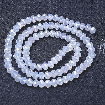 Electroplate Glass Beads Strands EGLA-A034-J10mm-B06-1