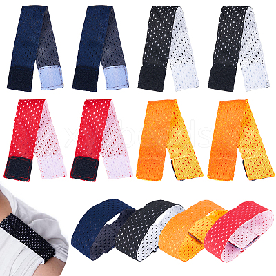 8Pcs 4 Colors Cloth Jersey Sleeve Bands AJEW-CP0005-97-1
