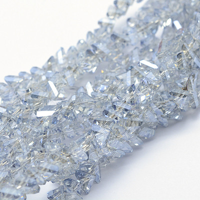 Electroplate Glass Beads Strands EGLA-J143-A-PL01-1