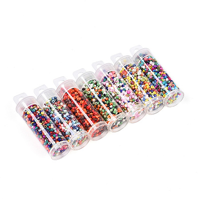 7 Bottles DIY Glass Seed Beads Sets DIY-N006-02C-1