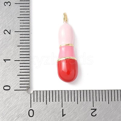 Brass Enamel Pendants KK-E093-03G-I-02-1
