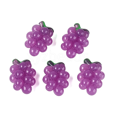 Imitation Jelly Effect Acrylic Beads OACR-N126-08A-1