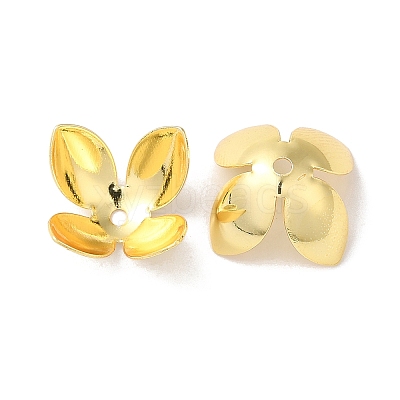 Rack Plating Brass Flower Bead Caps KK-K381-06B-G01-1