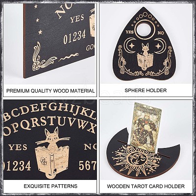 Wooden Witch Craft Sets DJEW-WH0063-30I-1
