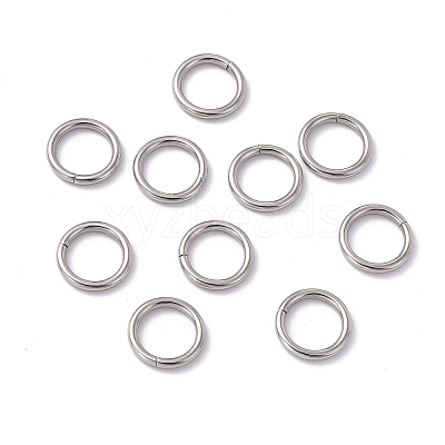 Non-Tarnish 304 Stainless Steel Open Jump Rings X-STAS-C040-01F-P-1