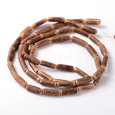 Natural Coconut Column Bead Strands COCB-O001-10-1