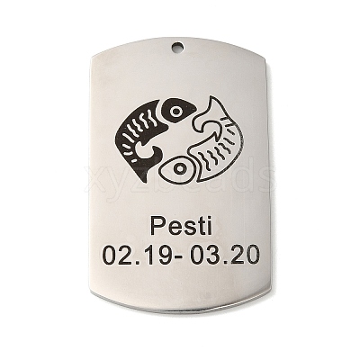 Non-Tarnish 304 Stainless Steel Pendants LS-STAS-C098-01B-P-1