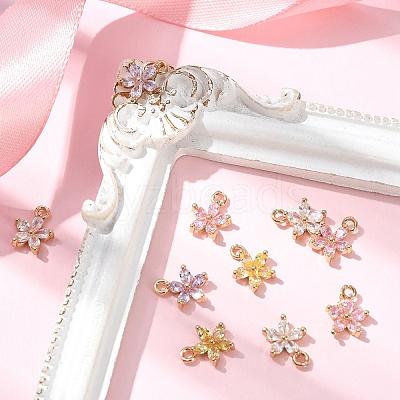 10Pcs Brass Charms KK-YW0004-05-1
