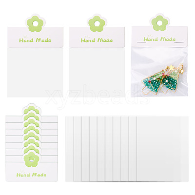 100Pcs Rectangle Clear Polypropylene Cellophane Bags CDIS-TA0001-37C-1