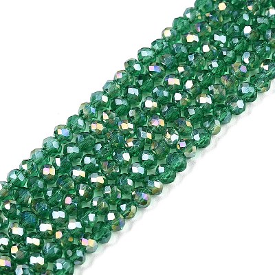 Electroplate Glass Beads Strands LS-EGLA-A044-T2mm-B18-1