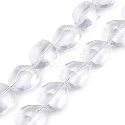 Frosted Glass Beads Strands GLAA-T023-30C-1