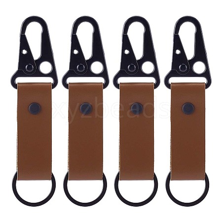 4Pcs PU Leather Belt Keychains AJEW-PH0010-27B-1