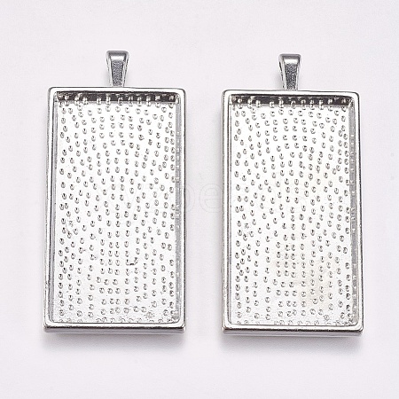 Alloy Pendant Cabochon Settings LS-PALLOY-2418-P-LF-1