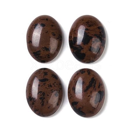 Natural Mahogany Obsidian Cabochons G-B080-01A-17-1