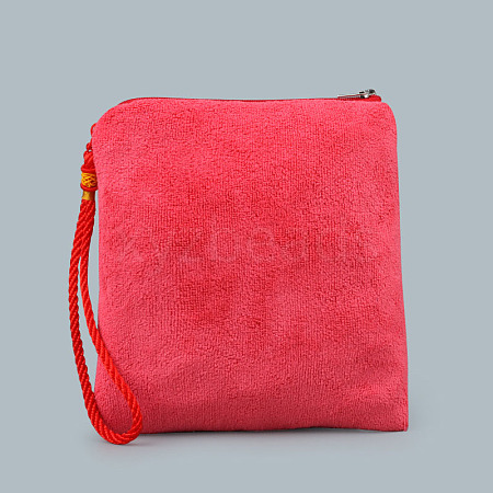 Flocking Cloth Coin Purse for Women PAAG-PW0005-06A-1-1