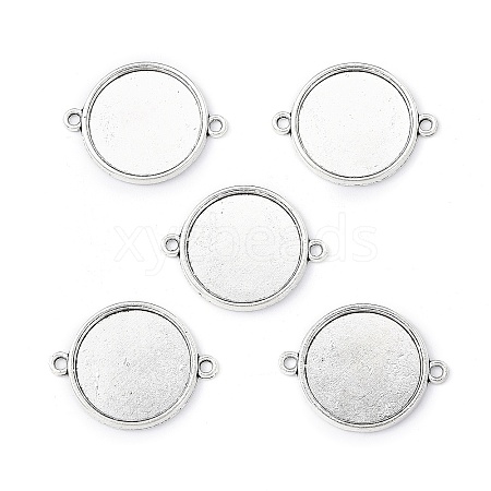 Tibetan Style Alloy Cabochon Connector Settings LS-TIBE-M022-11AS-1