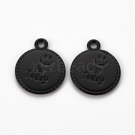 Spray Painted Alloy Pendants LS-PALLOY-Q433-030I-RS-1