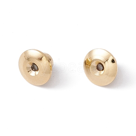 Rack Plating Brass Ear Nuts KK-G433-06LG-1