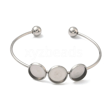 304 Stainless Steel Cuff Bangle Making STAS-B126-04P-1