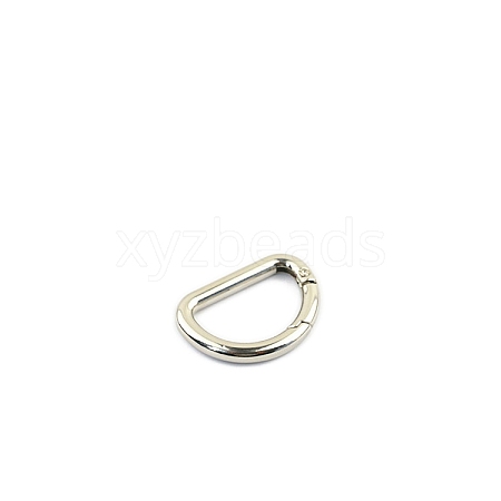 D-shaped Zinc Alloy Spring Ring Clasps PW-WGC1CD5-03-1