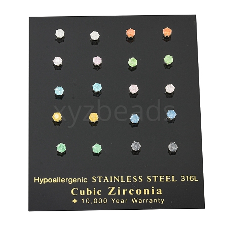 304 Stainless Steel Stud Earrings EJEW-I308-01A-1