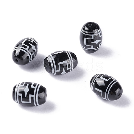 Tibetan Style dZi Beads TDZI-Z001-44-1