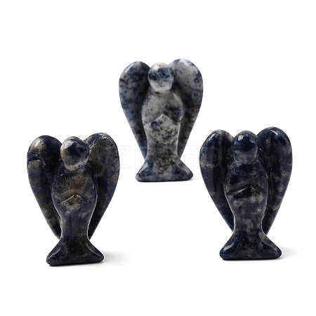 Natural Blue Spot Jasper Angel Figurine DJEW-N006-01A-20-1