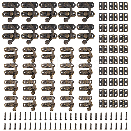 Globleland 100 Sets Iron Hinge AJEW-GL0002-39-1