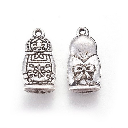 Tibetan Style Alloy Pendants TIBEP-2327-AS-LF-1