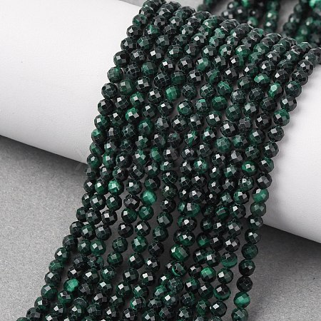 Natural Malachite Beads Strands G-D306-A02-4MM-A01-1