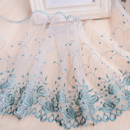 Milk Fiber Embroidery Lace Cloth Fabric PW-WG0F51D-05-1